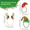 Unyqoos® Feestelijke Kerst Haarbanden Set met Rendier en Elf Ontwerpen voor Iedereen