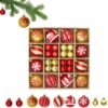 550x556-80.jpg Unyqoos® Set van 44 onbreekbare rode en gouden kerstballen voor veelzijdige decoratie