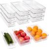 Unyqoos® Set van 9 Transparante Organizers voor Koelkast en Meer met Handgrepen