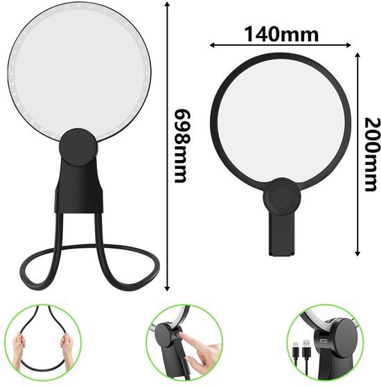 550x557-11.jpg Unyqoos® USB-oplaadbare leesloep met led-verlichting en 10x vergroting voor senioren