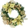 Unyqoos® Sfeervolle Kerstkrans met LED-verlichting en Decoratieve Elementen van 30 cm