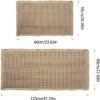 Unyqoos® Set van twee badmatten met waterabsorberende en sneldrogende eigenschappen