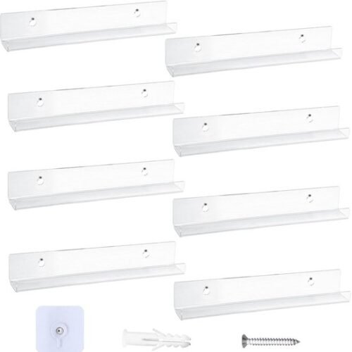 550x557-33.jpg Unyqoos® Transparante acryl wandhouder set voor vinylplaten en verzamelstukken