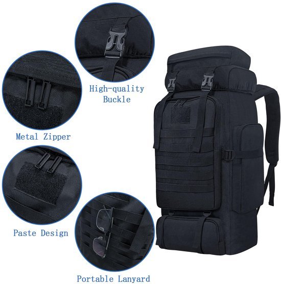 550x557-37.jpg Unyqoos ® Uitgebreide Outdoor Avonturenrugzak van 80 Liter met Molle-systeem en Ademend Design
