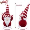 Unyqoos® Handgemaakte kerstdecoratie kabouters met zachte baarden en vlechten