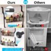 550x557-41.jpg Unyqoos® Multifunctionele Hangende Organizer voor Keuken en Badkamer met Zes Manden en Haken