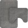 Unyqoos® Zachte Microvezel Badmat Set van 2 met Antislip en Waterabsorberende Eigenschappen voor Badkamer