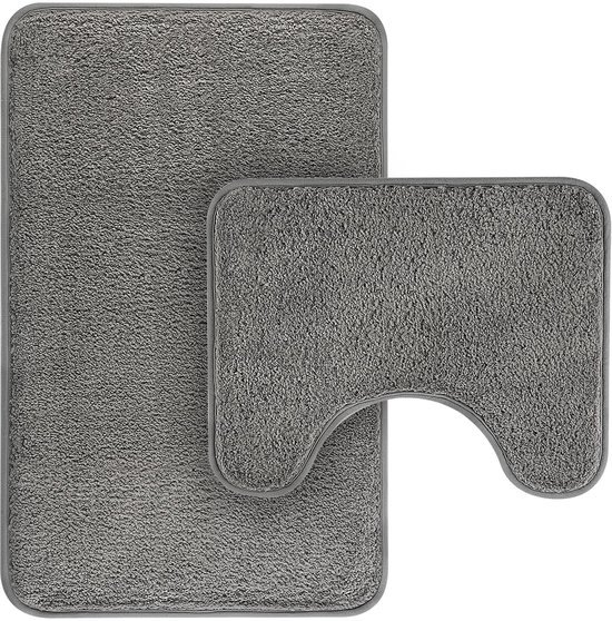 Unyqoos® Zachte Microvezel Badmat Set van 2 met Antislip en Waterabsorberende Eigenschappen voor Badkamer