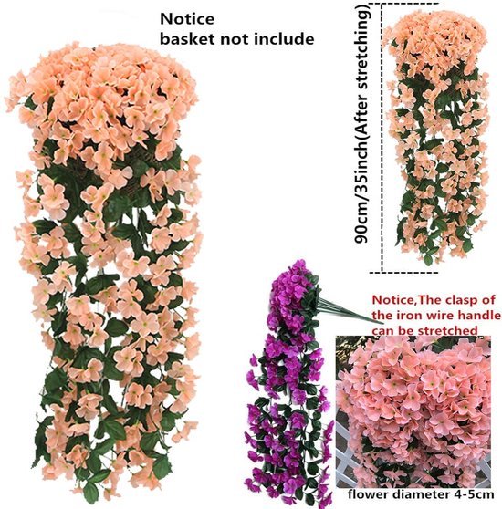 Unyqoos ® Levensechte Kunstbloemen Hangende Blauweregen voor Bruiloften en Tuindecoratie