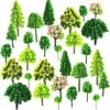 550x558-19.jpg Unyqoos® Set van 55 kleurrijke miniatuurmodelbomen voor landschapsdecoratie en modelbouw