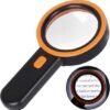 Unyqoos® Handheld Vergrootglas met LED Verlichting voor Gedetailleerd Lezen en Observatie