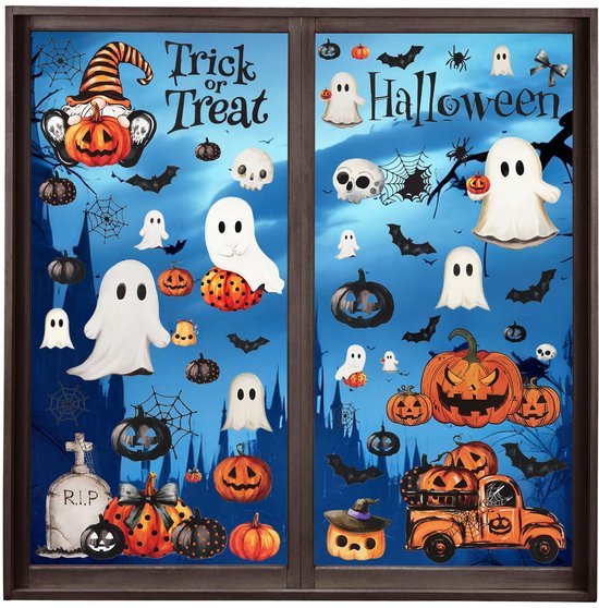 550x558-38.jpg Unyqoos® Set van 8 Halloween Raamstickers voor Feestelijke Decoratie en Sfeer