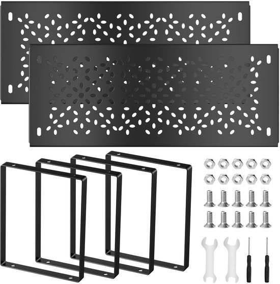 Unyqoos® Stapelbare Metalen Keukenorganizer Set van 2 voor Optimaal Ruimtegebruik en Orde
