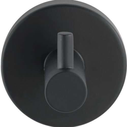 Unyqoos® Elegante en stevige mat zwarte wandhaak voor veelzijdig gebruik in huis