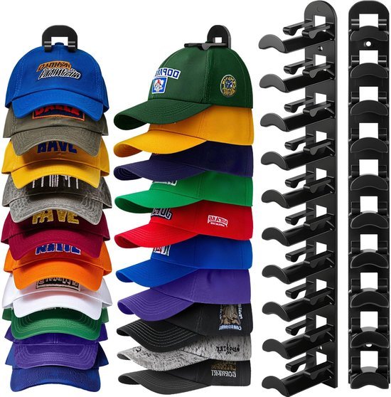 Unyqoos® Elegante wandhouder voor hoeden en petten met eenvoudig montagesysteem