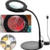 Unyqoos® Dimbare LED Vergrootlamp met Flexibele Zwanenhals en 10x Vergroting