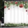 550x559-13.jpg Unyqoos® Stijlvol Kerstthema Douchegordijn met Ornamenten en Haken 175x180 cm
