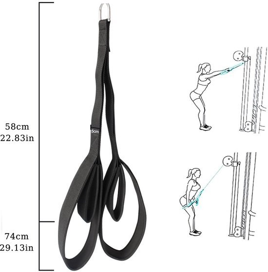 550x559-16.jpg Unyqoos® Verstelbaar Tricepstouw met Ergonomisch Ontwerp voor Krachttraining