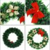 Unyqoos® Sfeervolle Kerstkrans met Rendieren voor Deur en Raamdecoratie Binnen en Buiten