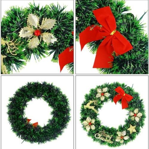 550x559-21.jpg Unyqoos® Sfeervolle Kerstkrans met Rendieren voor Deur en Raamdecoratie Binnen en Buiten