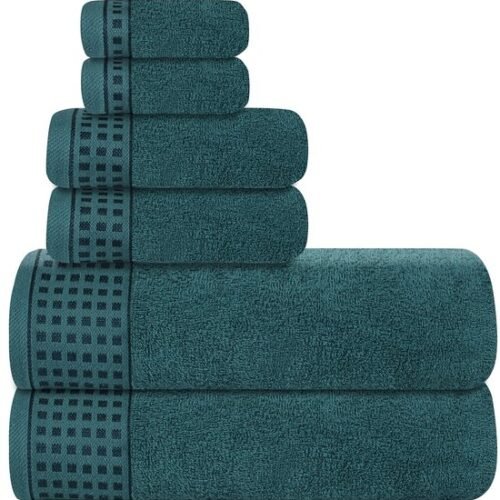 550x559-24.jpg Unyqoos® Zachte Luxe Katoenen Handdoekenset voor Comfortabele Badervaring