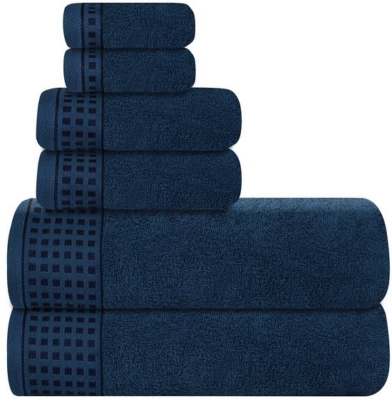 550x559-25.jpg Unyqoos ® Set van Luxe Katoenen Handdoeken met Extra Grote Badhanddoeken en Wasbedden Voor Elke Dag