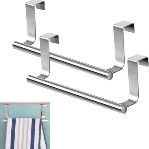 550x559-30.jpg Unyqoos® Set van twee roestvrijstalen handdoekhouders voor keuken en badkamer