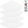 550x559-38.jpg Unyqoos® Witte Zwevende Hoekplanken Set van 4 voor Multifunctioneel Gebruik in Huis of Kantoor