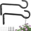 Unyqoos® Set van 2 Robuuste Wandhaken voor Planten en Decoratie Buiten en Binnen