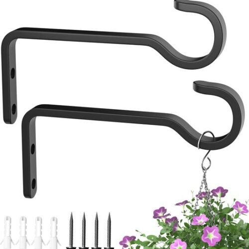 Unyqoos® Set van 2 Robuuste Wandhaken voor Planten en Decoratie Buiten en Binnen