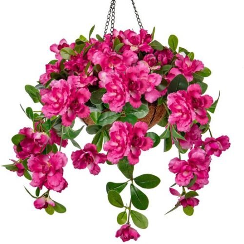 Unyqoos ® Realistisch Uitziende Hangende Kunstplanten Met Bloemrijke Details Voor Interieurdecoratie