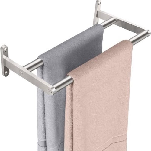 550x560-18.jpg Unyqoos® Ruimtebesparende dubbele handdoekhouder van roestvrij staal voor badkamer en keuken, 40 cm