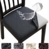 Unyqoos® Waterdichte en elastische stoelhoezen set voor eetkamerstoelen, afneembaar en wasbaar
