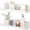 550x560-27.jpg Unyqoos® Zwevende witte wandrekken set zonder boren voor diverse ruimtes
