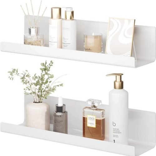 550x560-27.jpg Unyqoos® Zwevende witte wandrekken set zonder boren voor diverse ruimtes