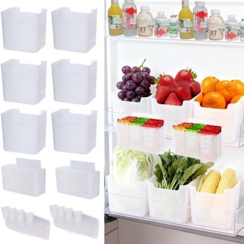 Unyqoos® Complete set van koelkast organizers met hangboxen en verdelers voor efficiëntie