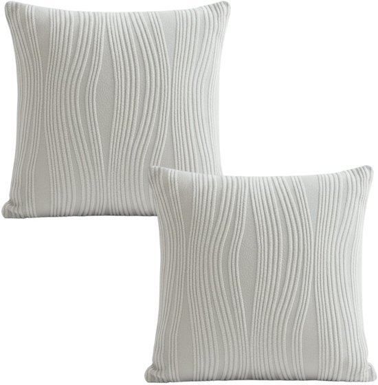 550x560-50.jpg Unyqoos® Set van 2 decoratieve kussenhoezen van zacht pluche met ritssluiting 45x45 cm