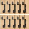 550x560-55.jpg Unyqoos® Set van 10 robuuste zwarte kledinghaken voor akoestische panelen en wandmontage