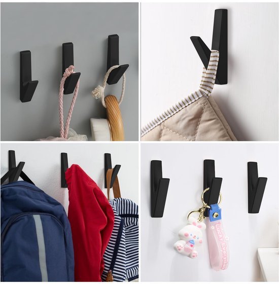 550x560-62.jpg Unyqoos® Mat Zwarte Kledinghaken Set van 12 voor Moderne Interieurinrichting