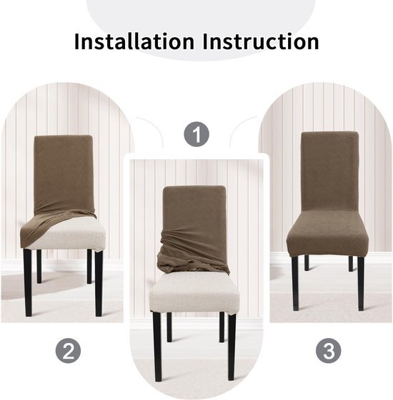 550x561-37.jpg Unyqoos® Set van 2 elastische stoelhoezen met modern jacquardpatroon voor eetkamerstoelen