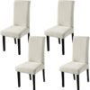 Unyqoos® Elastische stoelhoezen set voor eetkamerstoelen in diverse stijlen