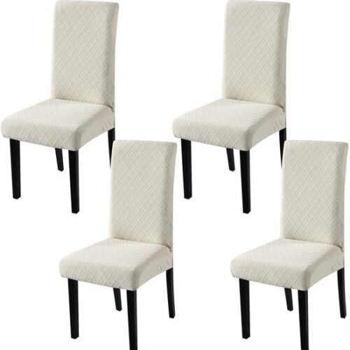 Unyqoos® Elastische stoelhoezen set voor eetkamerstoelen in diverse stijlen