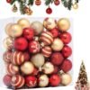 550x561-49.jpg Unyqoos® Set van 50 kleurrijke en onbreekbare kerstballen voor feestelijke decoratie