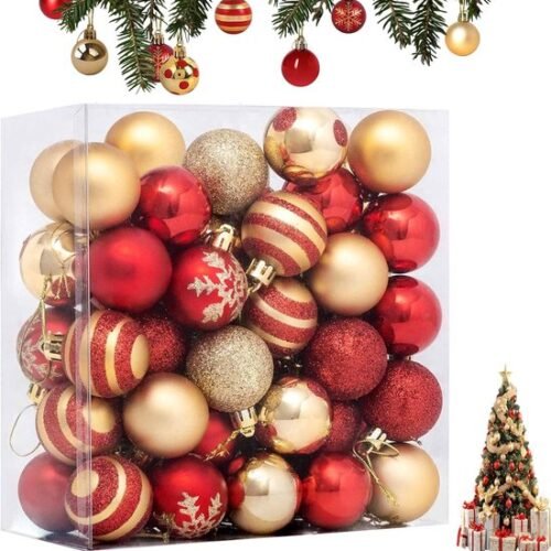 550x561-49.jpg Unyqoos® Set van 50 kleurrijke en onbreekbare kerstballen voor feestelijke decoratie