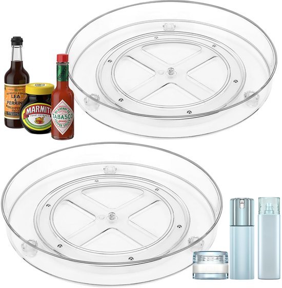550x561-55.jpg Unyqoos® Set van 2 draaibare organizers voor keuken en badkameropslag
