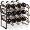 550x561-61.jpg Unyqoos® Stapelbaar metalen wijnrek voor 12 flessen ideaal voor kelder en bar