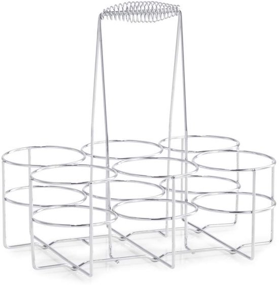 550x561-62.jpg Unyqoos® Stijlvolle flessenhouder voor zes flessen met handig draaghandvat
