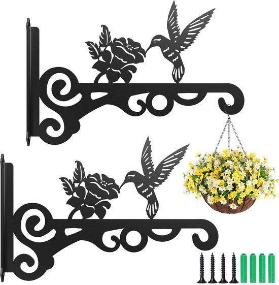 550x561-68.jpg Unyqoos® Set van twee decoratieve metalen wandhaken voor planten en accessoires