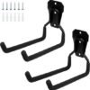 550x561-70.jpg Unyqoos® Zwarte Dubbele Wandhaken voor Zware Belasting - Ideaal voor Garage en Tuinopslag