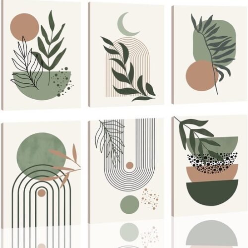 550x561-77.jpg Unyqoos® Set van zes bohemien canvas schilderijen voor moderne huisdecoratie